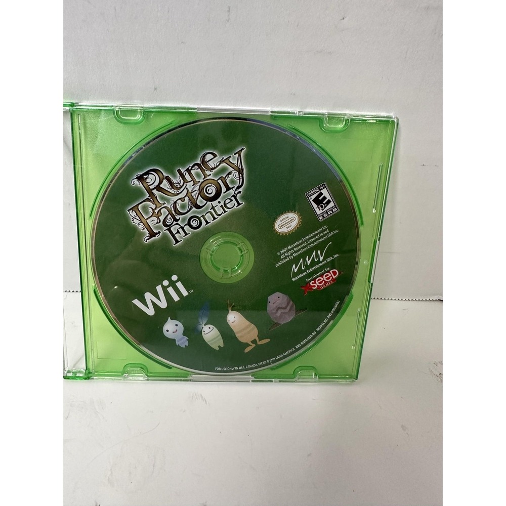 Rune Factory Frontier Nintendo Wii Video Game Disc Only XSEED 2009 NTSC-U/C